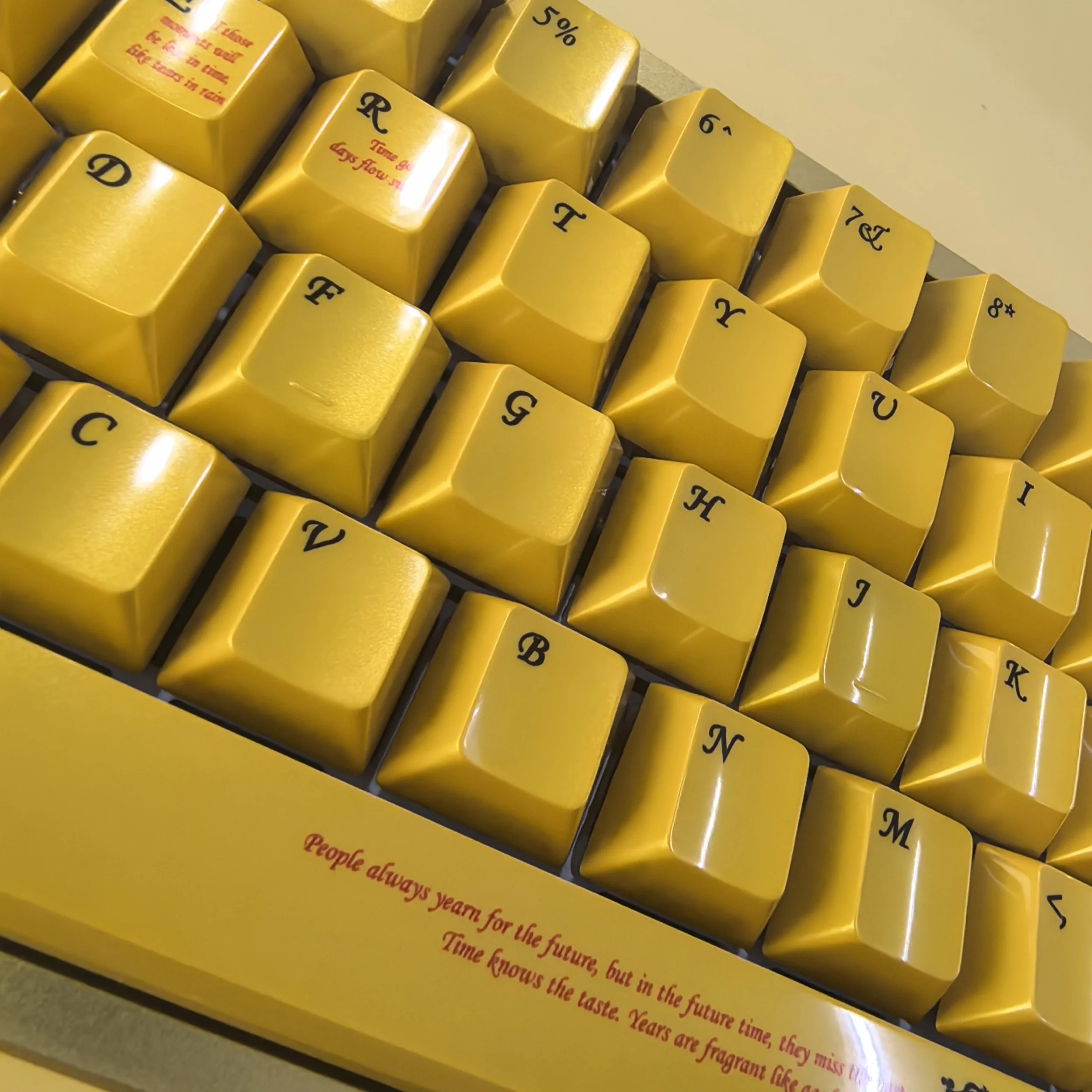 

Wooting yellow keycap original height mirror sublimation