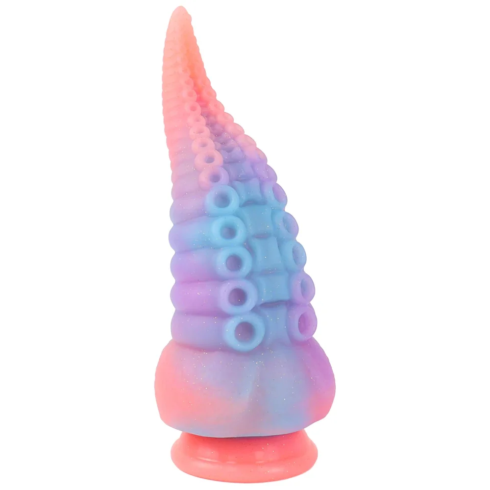 3Styles Luminous Huge Dildo Monster Anal Plug Octopus Tentacles Rainbow Anal Sex Toy Women Men Gay Anal Dilator Massag Stimulato