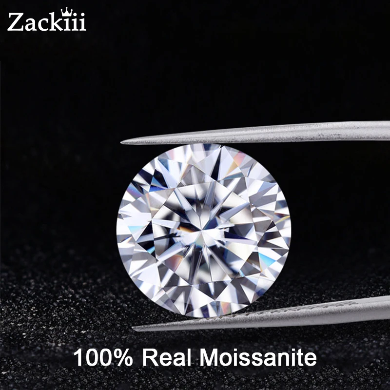 

10 Carat 100% Real Moissanite Diamond Loose Gemstone VVS1 D Colorless 3 Excellent Round Brilliant Cut Stone DIY Jewelry 5-10 CT