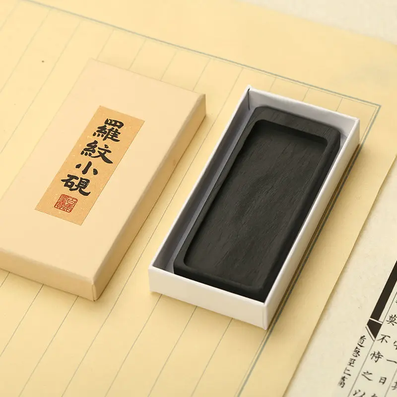 High appearance inkstone rough ribbed round writing warp inkstone ribbed inkstone small inkstone grinding block