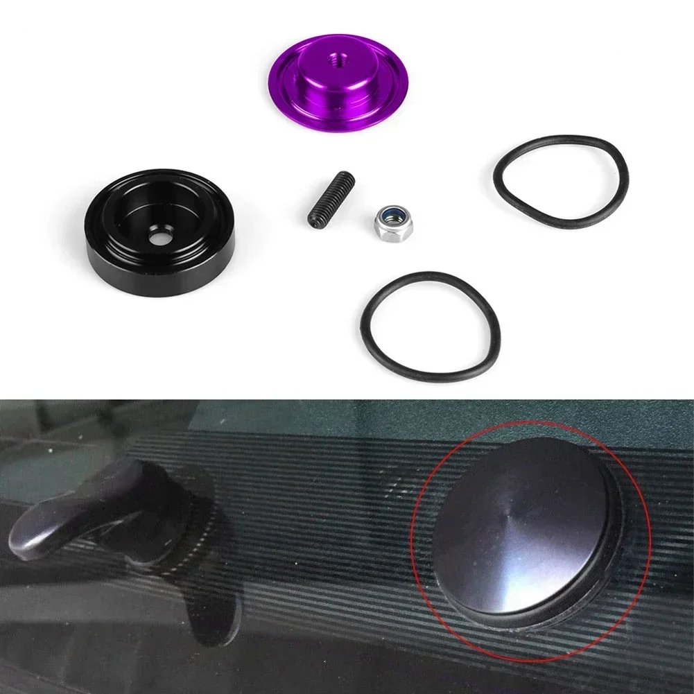 Aluminum Car Rear Wiper Delete Kit Block Off Plug Cap For Honda Civic For BMW 3 Series Compact E46/5 Hatchback For Mazda Speed 3