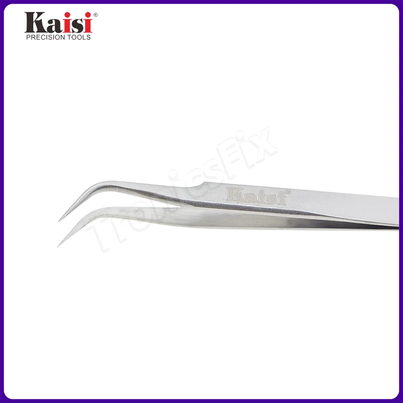 Kaisi T-11 T-15 High Precision Stainless Steel Curved Straight Tweezers For Cell Phone Tablet Computer Repair Hand Tools