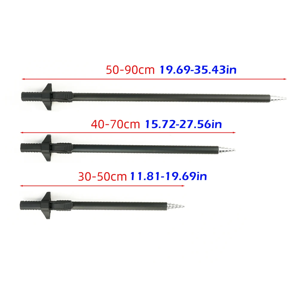 Hirisi 1pcs Carp Fishing Bank Sticks Aluminium Telescopic Banksticks Fishing Rod Pod Support Fishing Accessories
