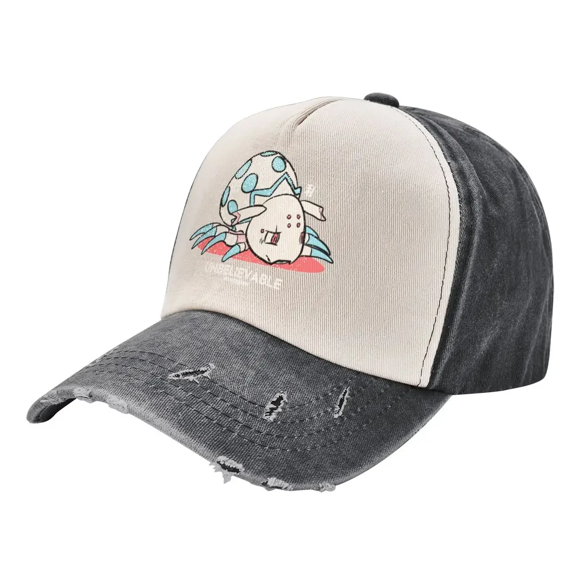 Kumo desu ga nani ka So I'm a spider so what ? Unbelievable kawaii kumoko in little fat spider form distressed vint Baseball Cap