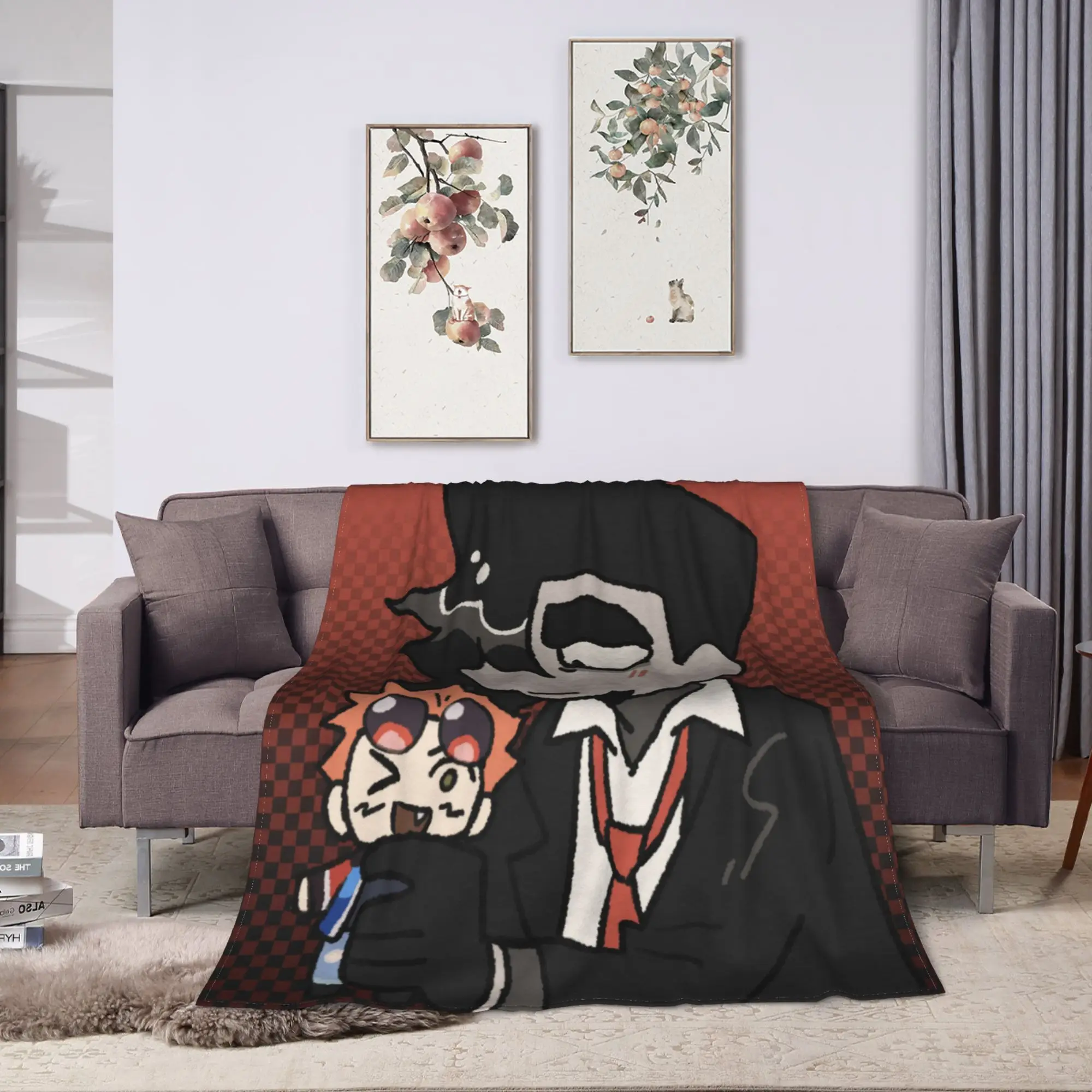 Benny Jackpot Crash Course Eddie Blanket  Super Warm Novelty Plush Bedding Throws For Girls Boys Flannel Bedspread Bed Cover
