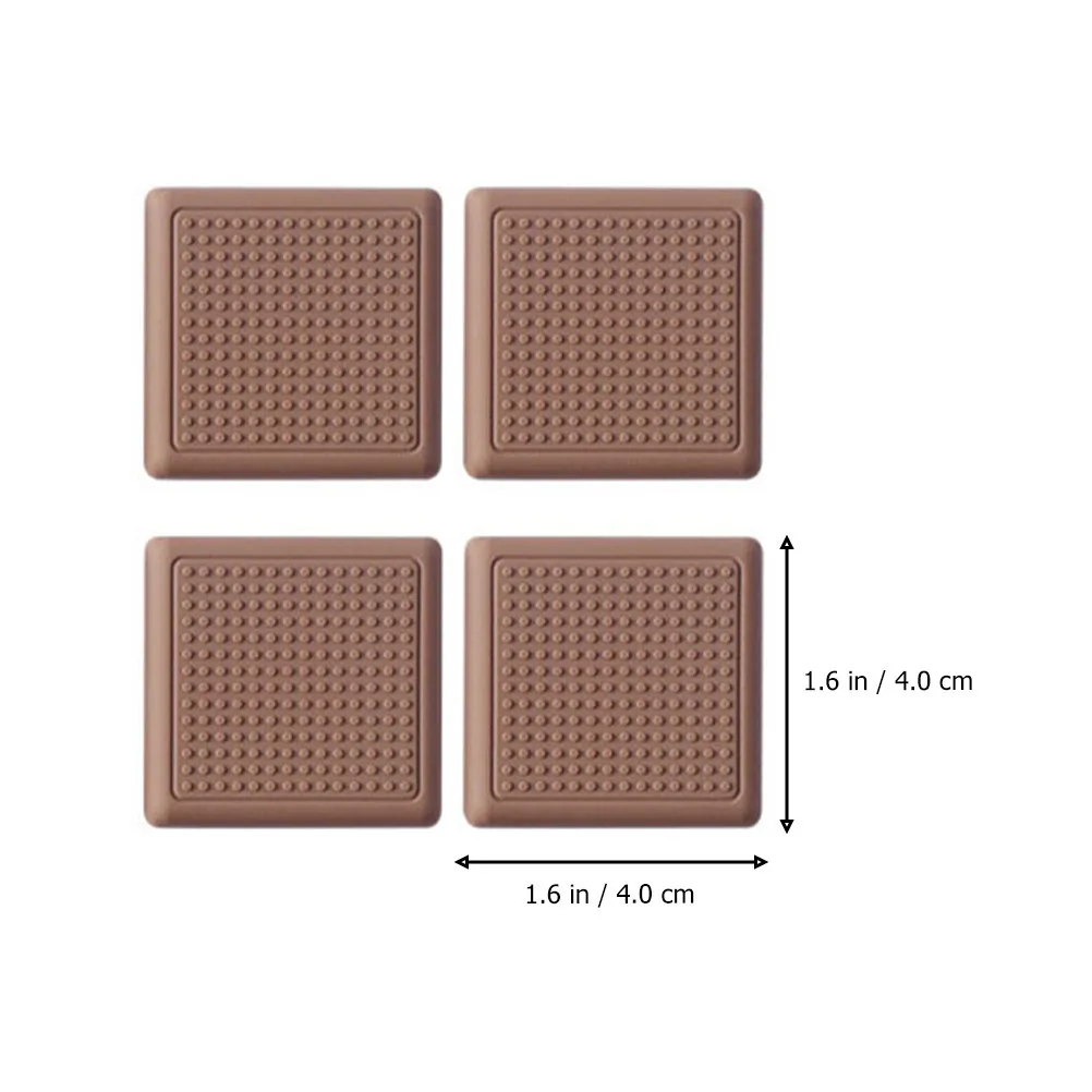 8Pcs Non-Slip Furniture Foot Mat Sturdy Quiet Easy-Install Leg Pads for Chairs Tables Sofas Anti-Skid Floor Protector