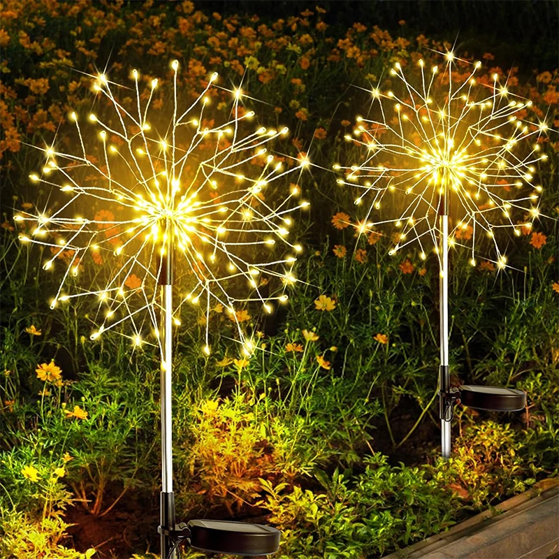 

Solar LED Firework Fairy Light Outdoor Garden Decoration Lawn Pathway Light For Patio Yard Party Christmas Wedding