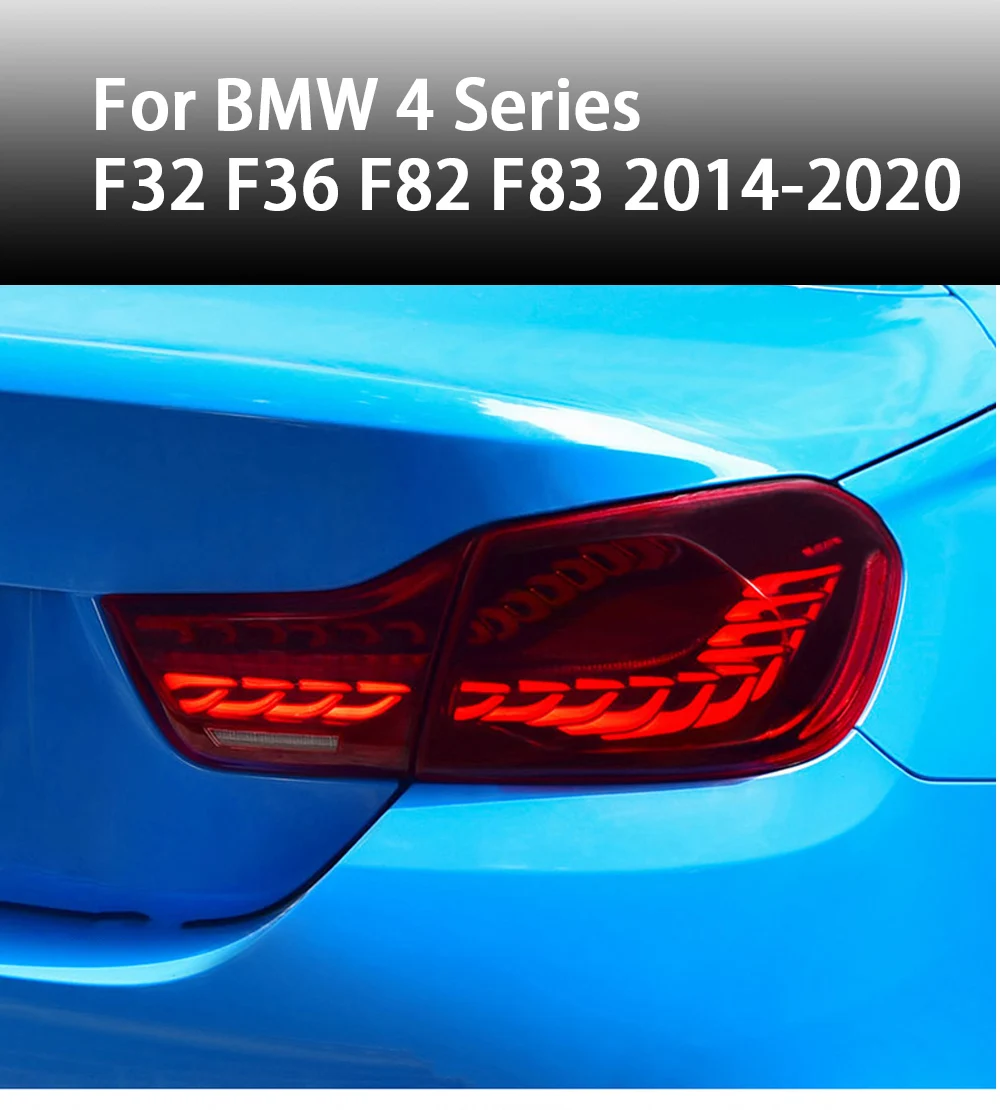 

Taillight Assembly For BMW 4-series F32 F33 F36 M4 F82 F83 13-20 LED Running Light Sequential Turn Signal 418i 420 430 Taillight