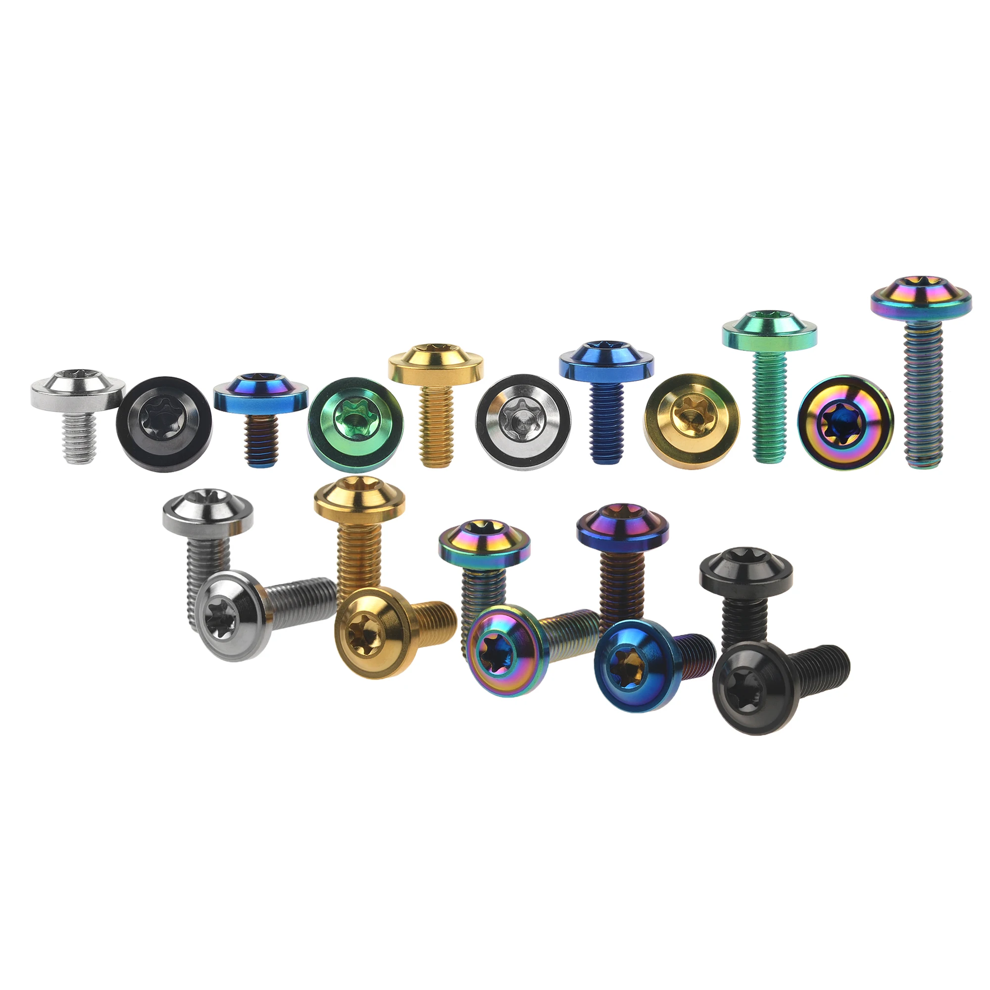 Yaruijia boulon en titane M8x10/15/20/25/30/35/40/50/60/70mm vis Ă tĂȘte Torx pour fixations de Modification de conduite de moto