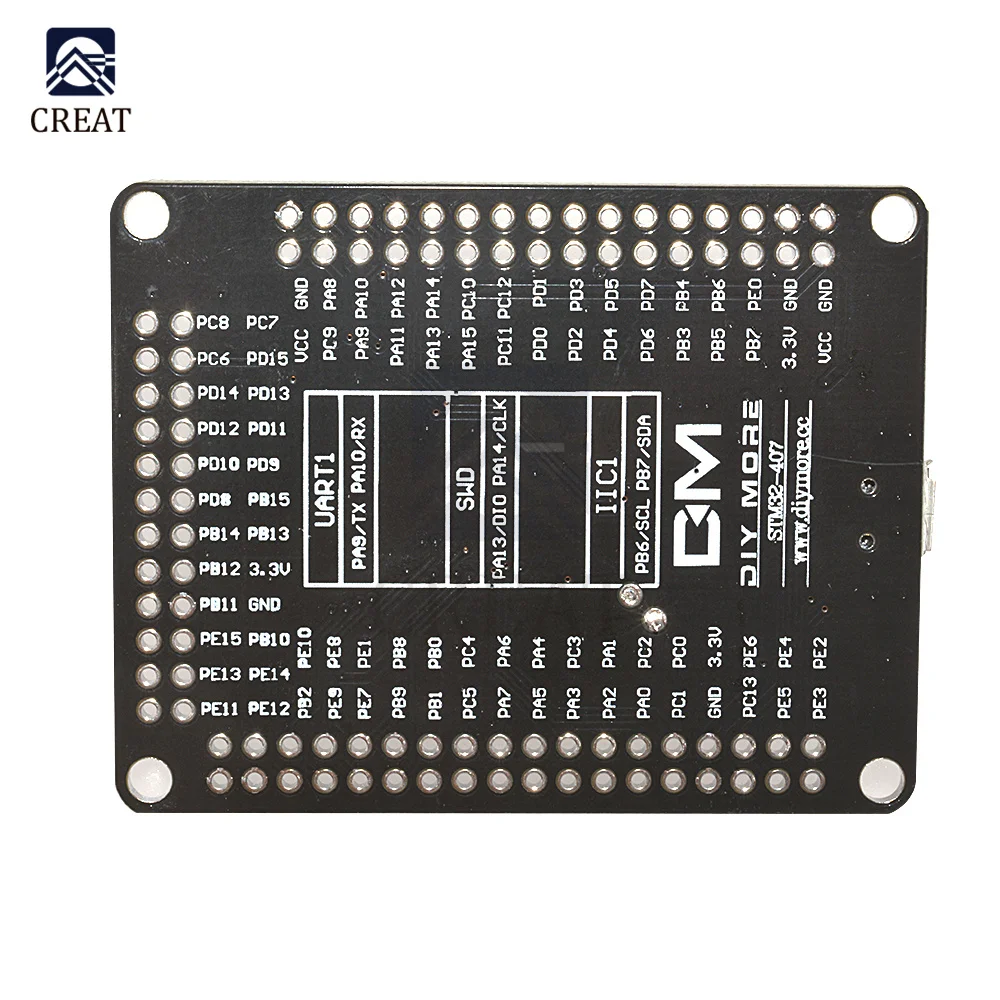 STM32F4 Discovery STM32F407VGT6 ARM Cortex-M4 32bit MCU Core Development Board SPI I2C IIC UART ISC SDIO Interface Module