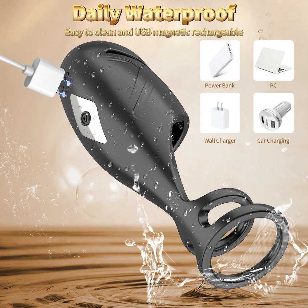 Men Penis Trainer Masturbators For Men Penis Ring Delay Ejaculation Stimulate Glans Vibrating Massager Sex Toys For Men