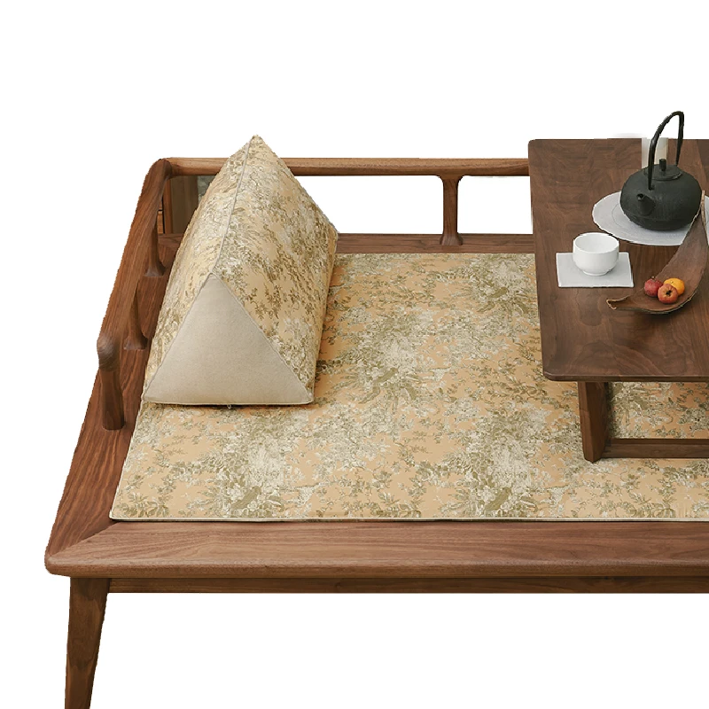 新しい中国式阿羅漢ベッドパームシートクッション、厚みのある滑り止めシンプルパッド、マホガニー無垢材シートクッション