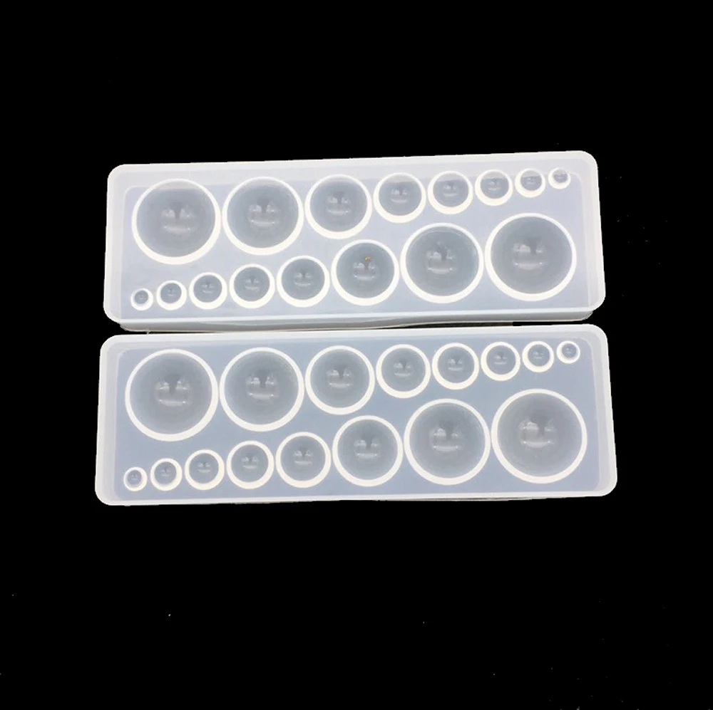 Hemisphere Epoxy Resin Mold Half Round Ball Dangle Earring Pendant Casting Silicone Mold Decoration Craft Jewelry Making Tool