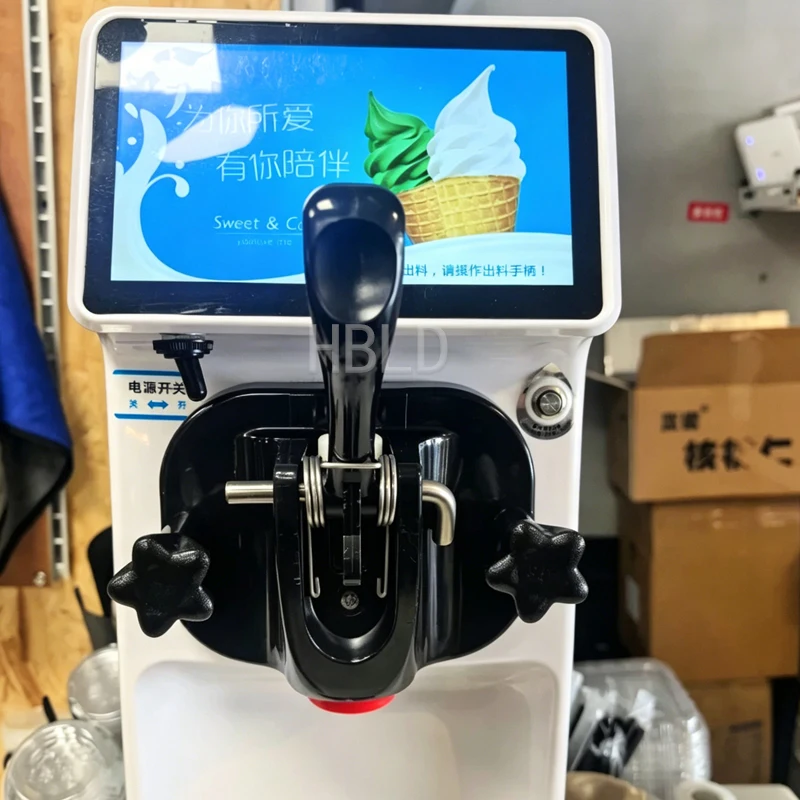 

Commercial Desktop Intelligent Control Soft Ice Cream Machine Three Flavor Frozen Yogurt Maker for Business Use