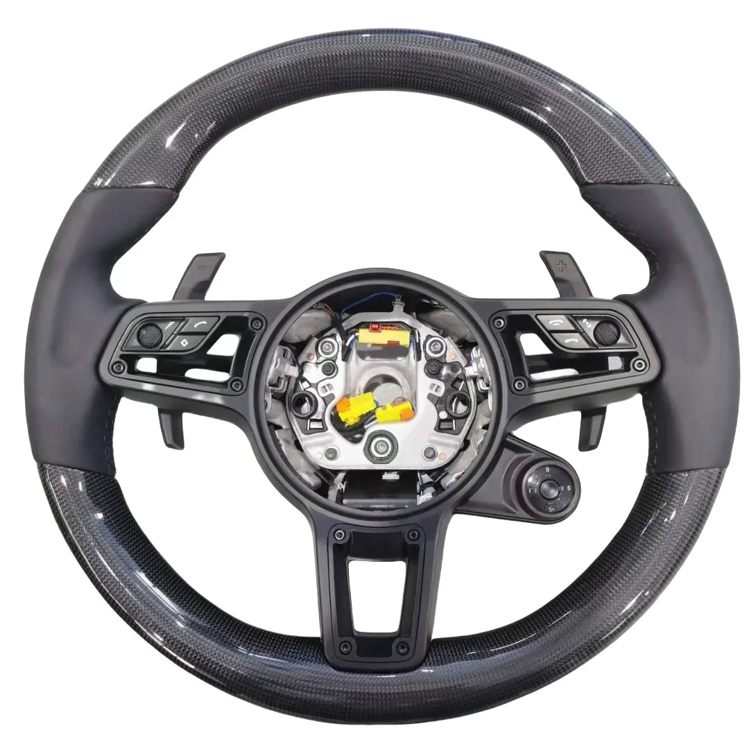 

Suitable For P-orsche Steering Wheel Panamera Macan Cayenne 718 911 918 958 970 971 Carbon Fiber/leather Steering Wheel