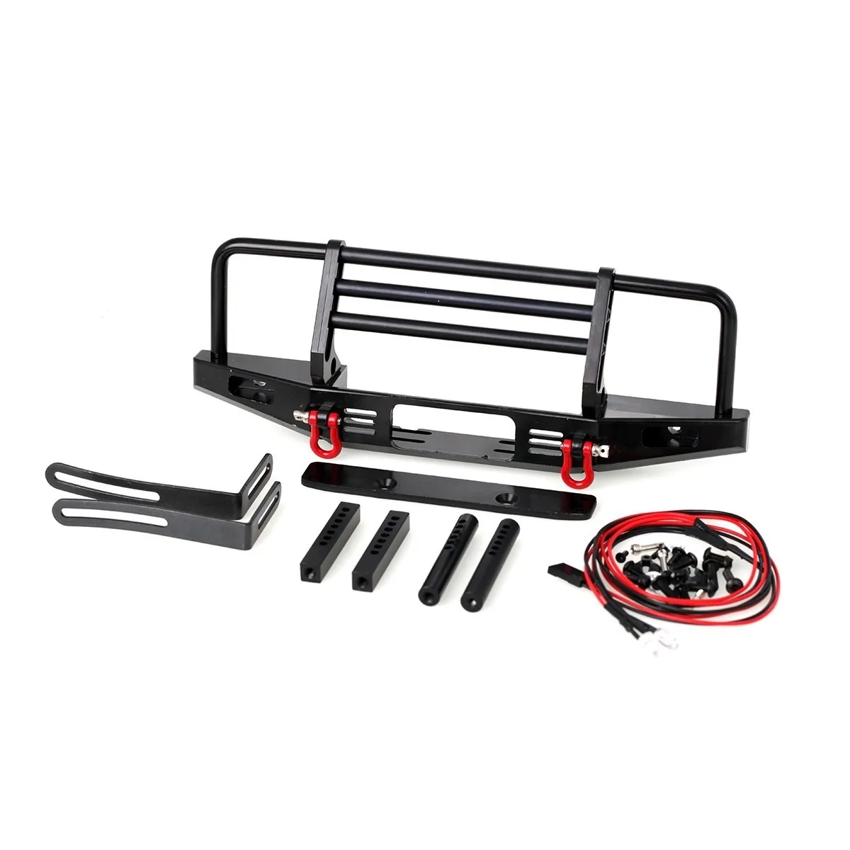 LCX Racing 1/10 RC Crawler Aluminium Frontstoßstange für Traxxas TRX4 TRX6 Axial SCX10 II III PRO Gen8 Upgrades Teile Zubehör