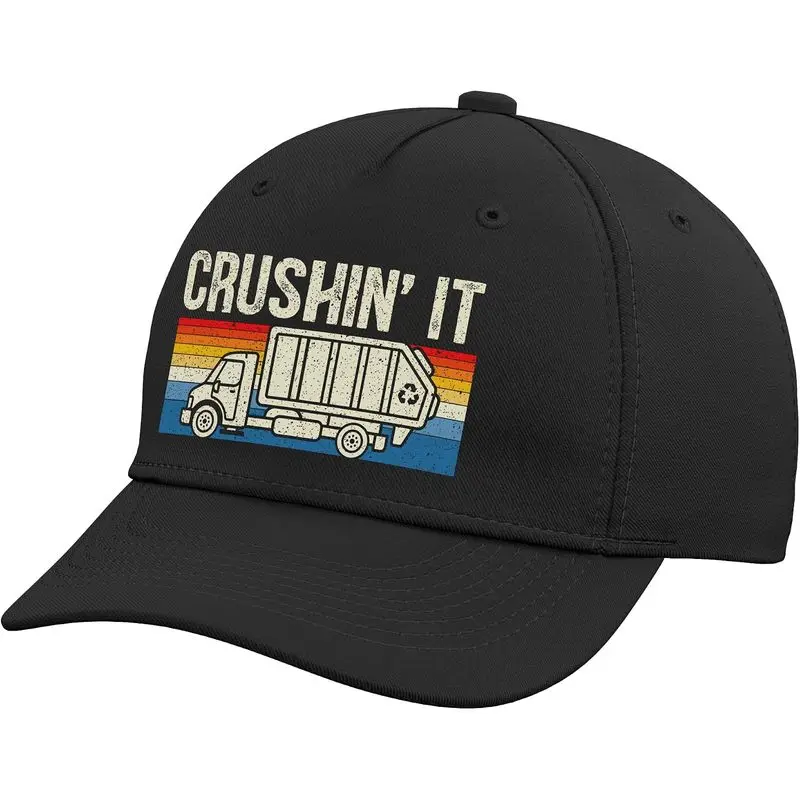 Crushin It Garbage Truck Trash Collector Recycling Adjustable Baseball Hat