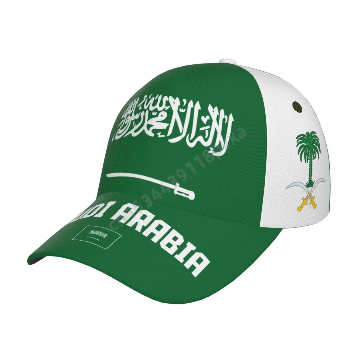 

Unisex Saudi Arabia Flag Cool Saudi Arabian Adult Baseball Cap Patriotic Hat for Baseball Soccer Fans Men Women