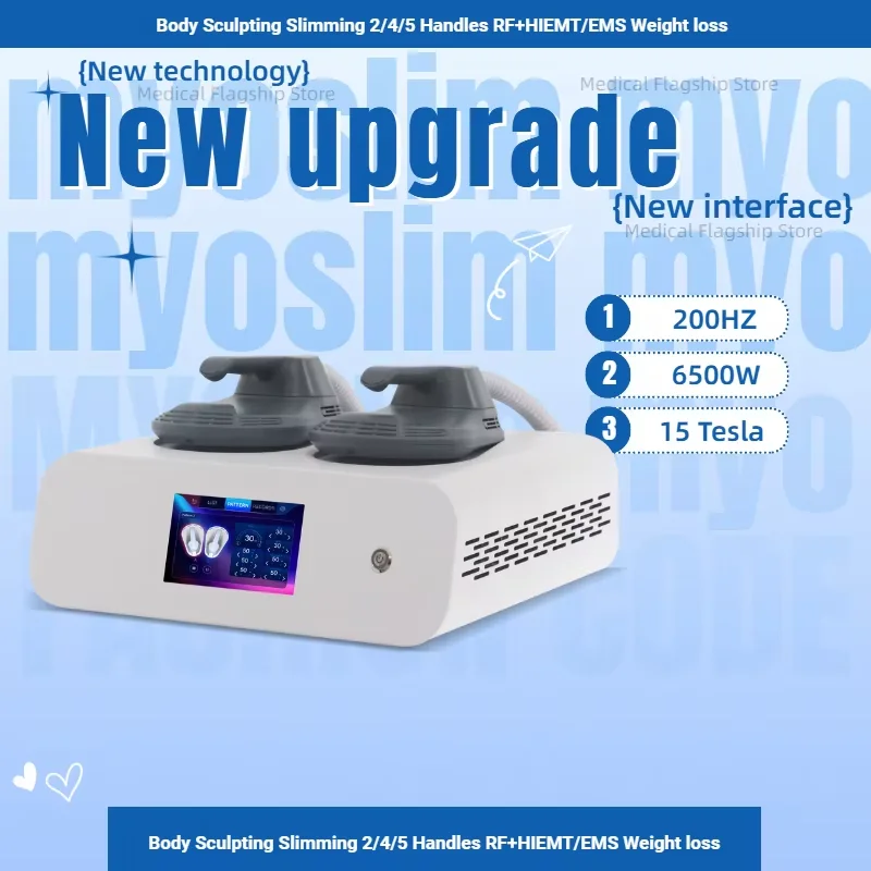 15 Tesla 6500W Myoslim Muscle Stimulator RF Body Sculpting Myoslim NEW Portable Machine Slimming Weight Lose Electromagnetic