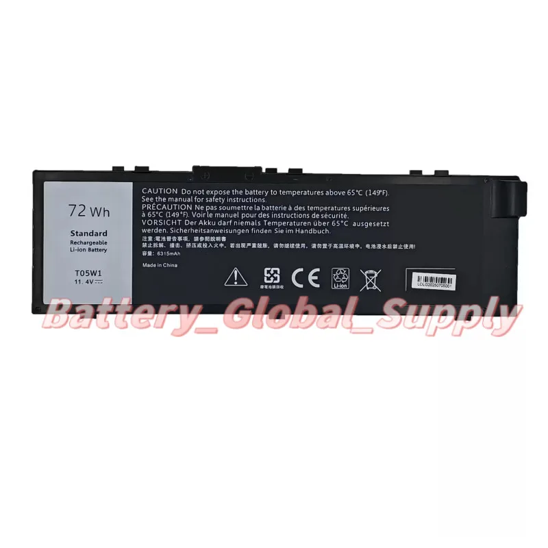 

Аккумулятор для 7510 7520 7710 7720 MFKVP T05W1 11.4v 6315mah, новый