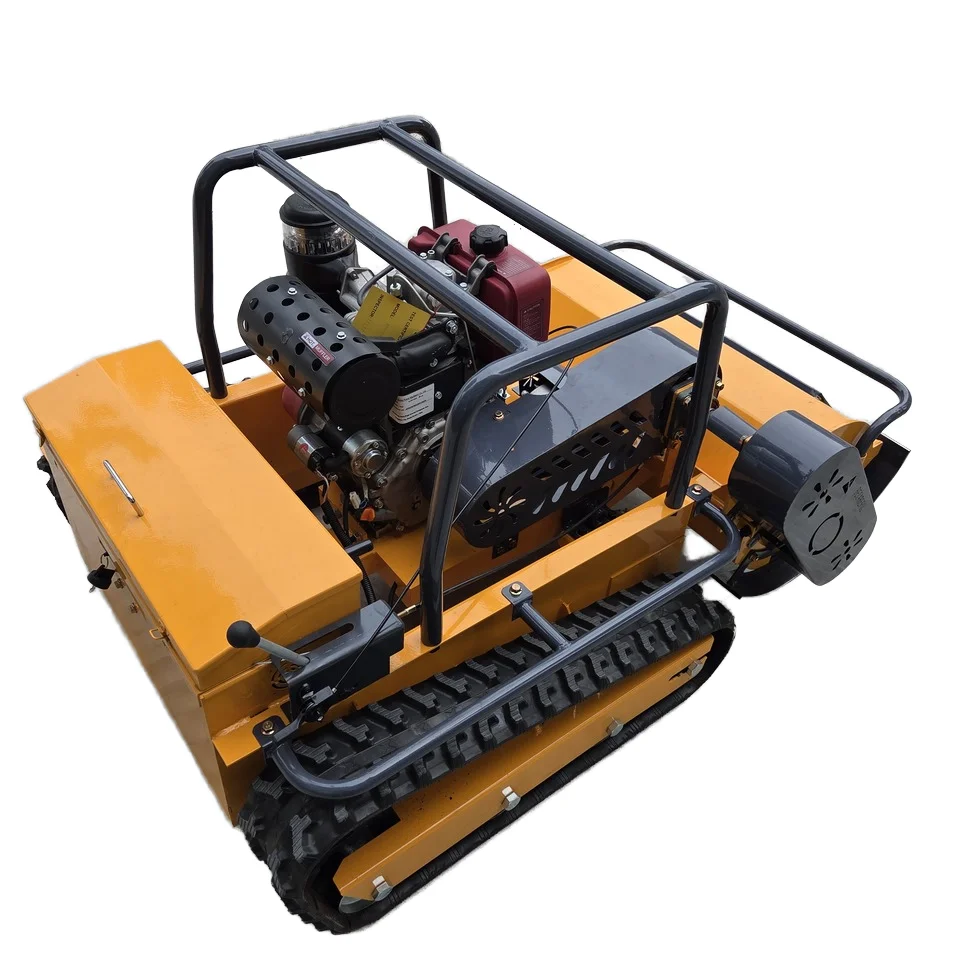 

Высокоэффективная дизельная газонокосилка с дистанционным управлением: 4-тактный гусеничный беспроводной робот-прополка и трактор с нулевым вращением