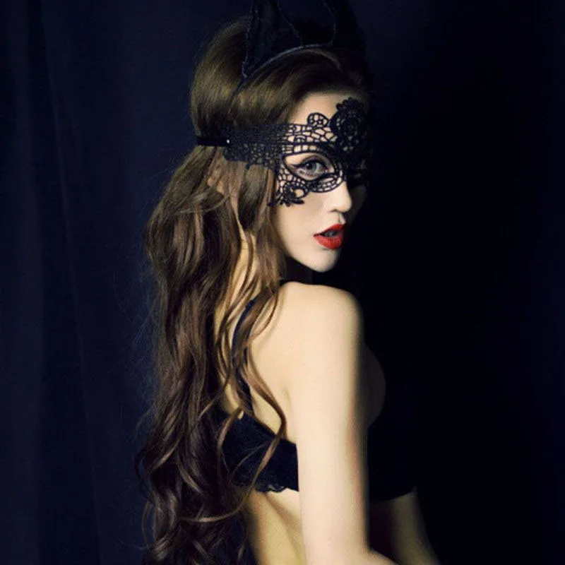 Sexy clothes accessories collars hollowed out cute lace neck rings water-soluble neck rings neck ring sets ball goggles Eye Mask