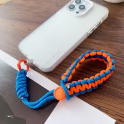 Handwoven Adjustable Mobile Phone Universal Lanyard Wrist Strap Outdoor Sports Convenient Safety Anti-Drop Rope