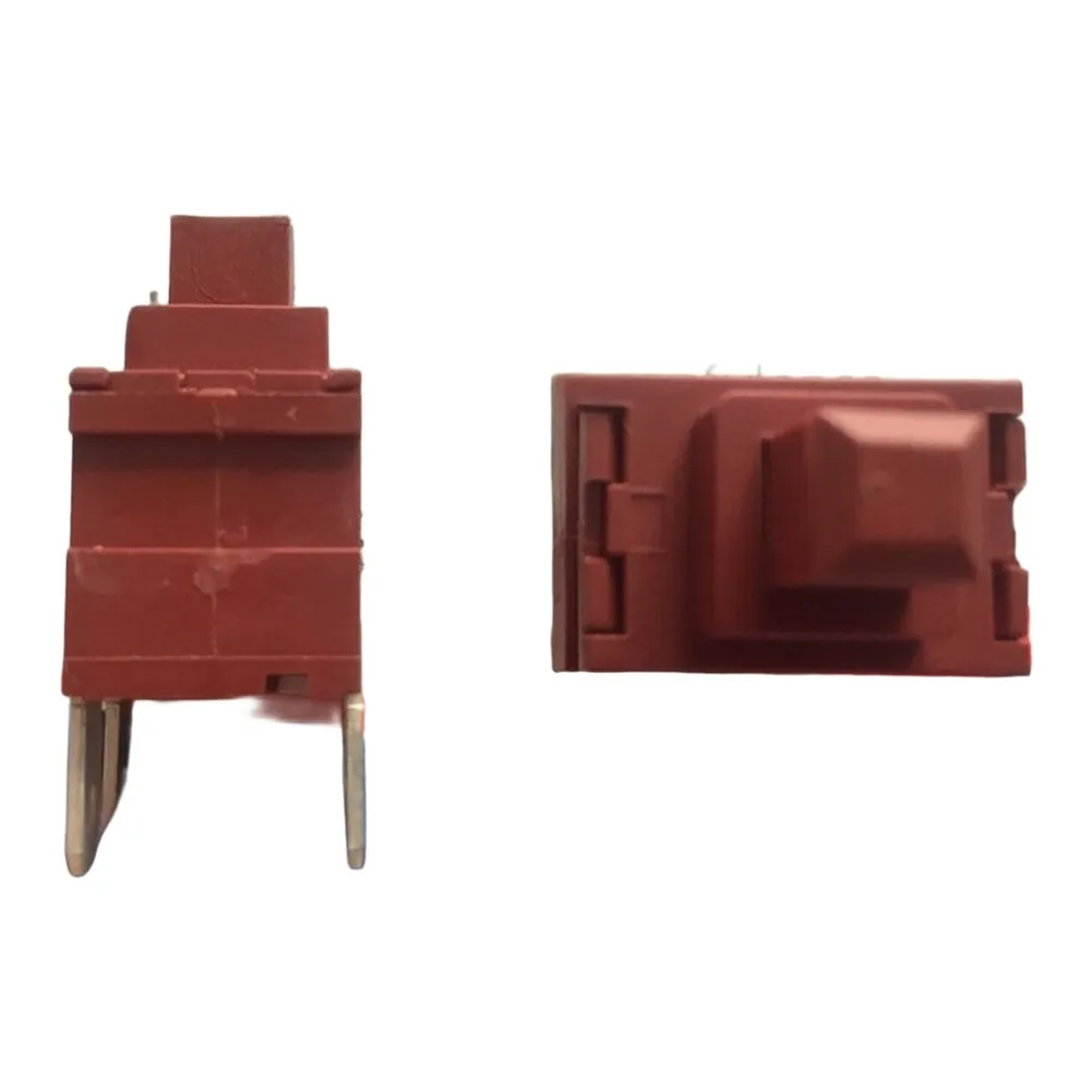 5pcs Red C'PU-2113 Push Button Switch 19x13mm 10A 250V Self Locking For Vacuum Cleaner Water Heater Electrical Appliance Parts