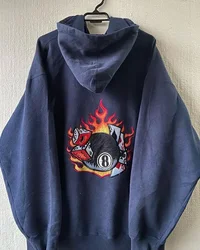 Y2K New JNCO Hoodie Cartoon Graphics Hoodies Men Women Retro Harajuku Hip Hop Gothic Oversize Pullover Loose Sweatshirt Clothes