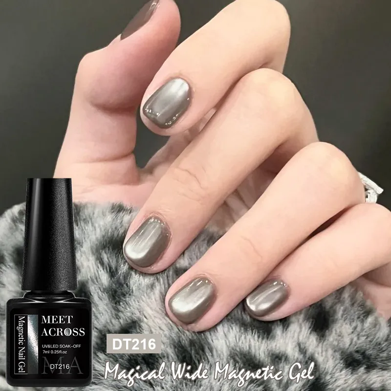 7ml Magiczny Szeroko Rozprowadzalny Lakier Hybrydowy do Paznokci z Magnesem, Półtrwały, Łatwy w Aplikacji, Lakier UV LED do Manicure, Projektów DIY, Prezent dla Kobiet i Dziewcząt