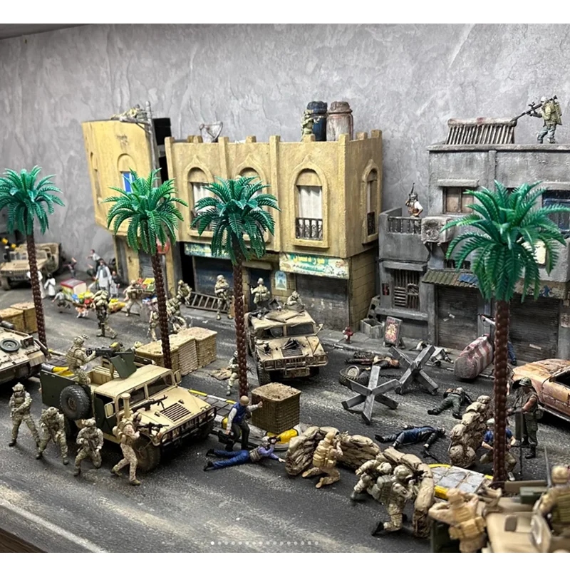 

1:72 Scale Model 6Pcs Commander of the British SAS Special Air Service Regiment Action Figure DIY Scene Accessory Collection