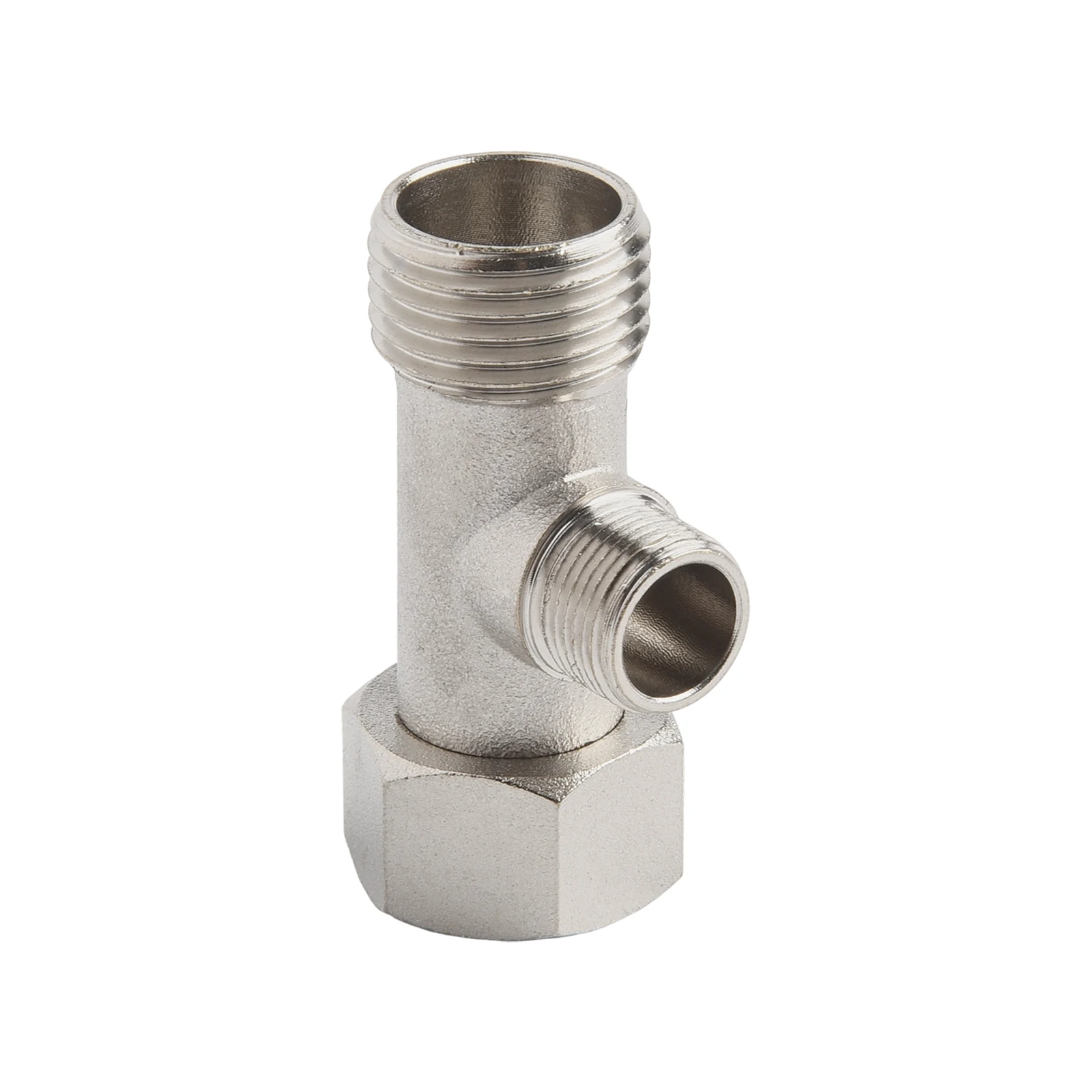 Brass Plumbing Adapter 3 Way Pipe Fitting Plumbing Installation Secure Sealing Mechanism 3 Way Pipe Fitting Adapter