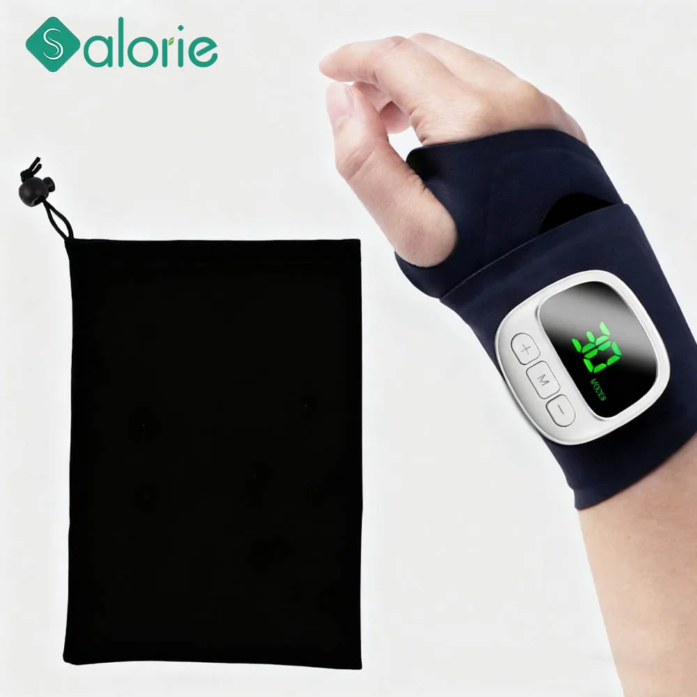 

8 Modes Electric Hand Guard Vibration Massage 30 Levels Wrist Brace Protector Wrap Rechargeable Wristband Masajeador Machine