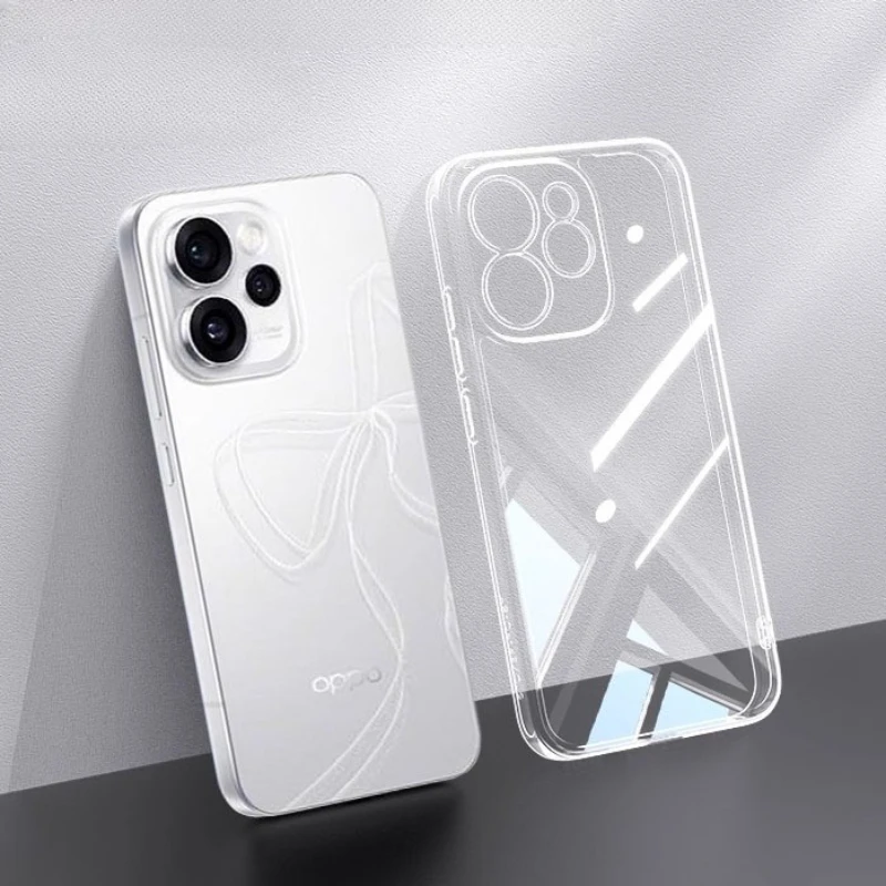 For Oppo Reno15 Pro Transparent TPU Phone Case for Reno 15 15pro Reno15Pro Clear Silicone Soft Cover Protective Back Shell