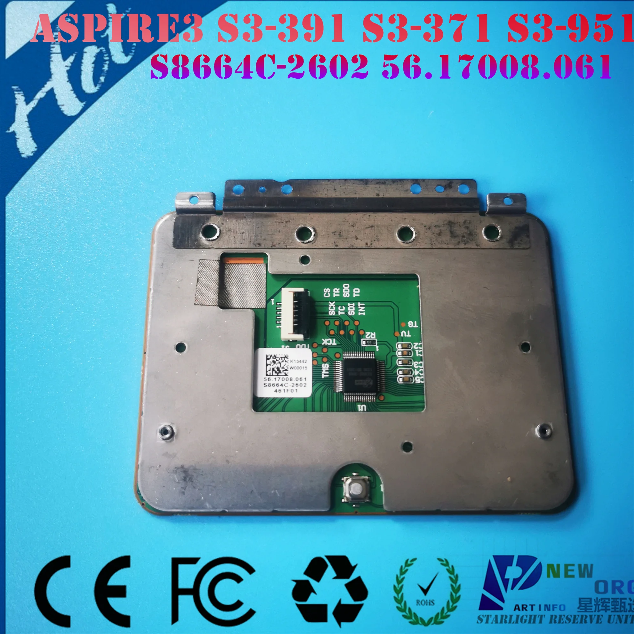 Laptop touchpad for ACER Aspire S3 S3-371 S3-391 S3-951 series 56.1708.051 s8654c-2602