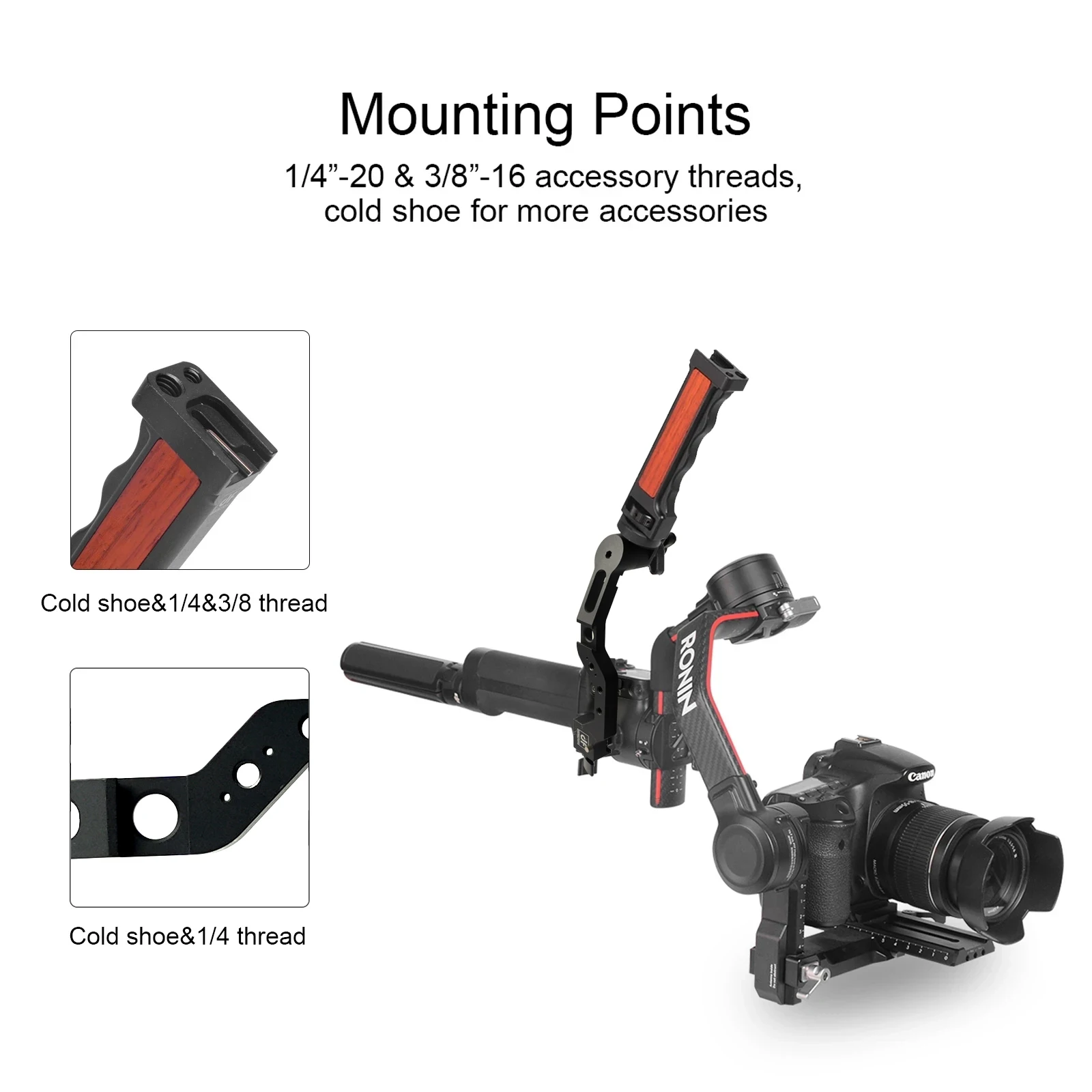 DF DIGITALFOTO Adjustable Handle Hand Grip for DJI RS2 RSC2 Ronin