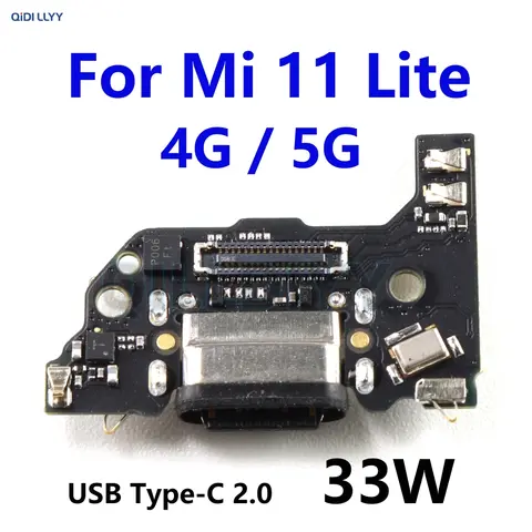 Charging Port Board For Xiaomi Mi 11 Lite 4G 5G 11Lite Type C Connector Dock USB Charger Flex Cable Microphone