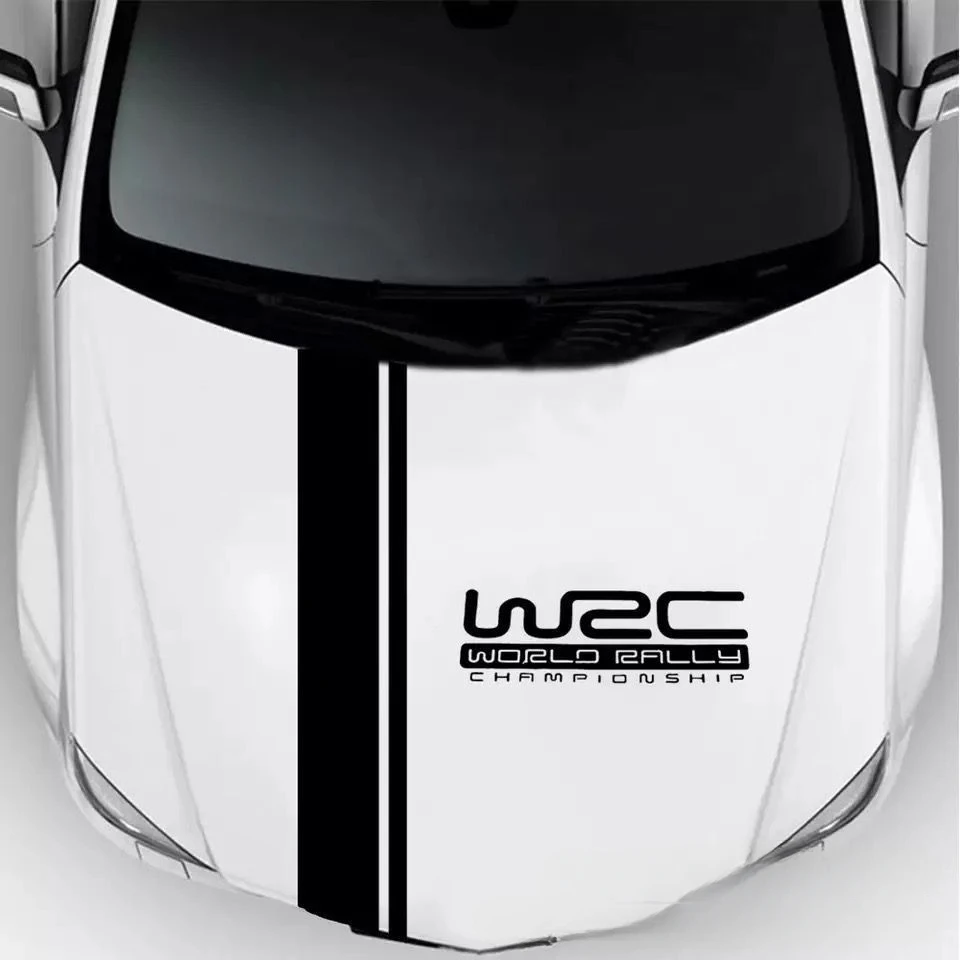 WRC Racing Style PVC Waterproof Stickers SUV 4x4 Bonnet Painted Body Stickers Car Stickers