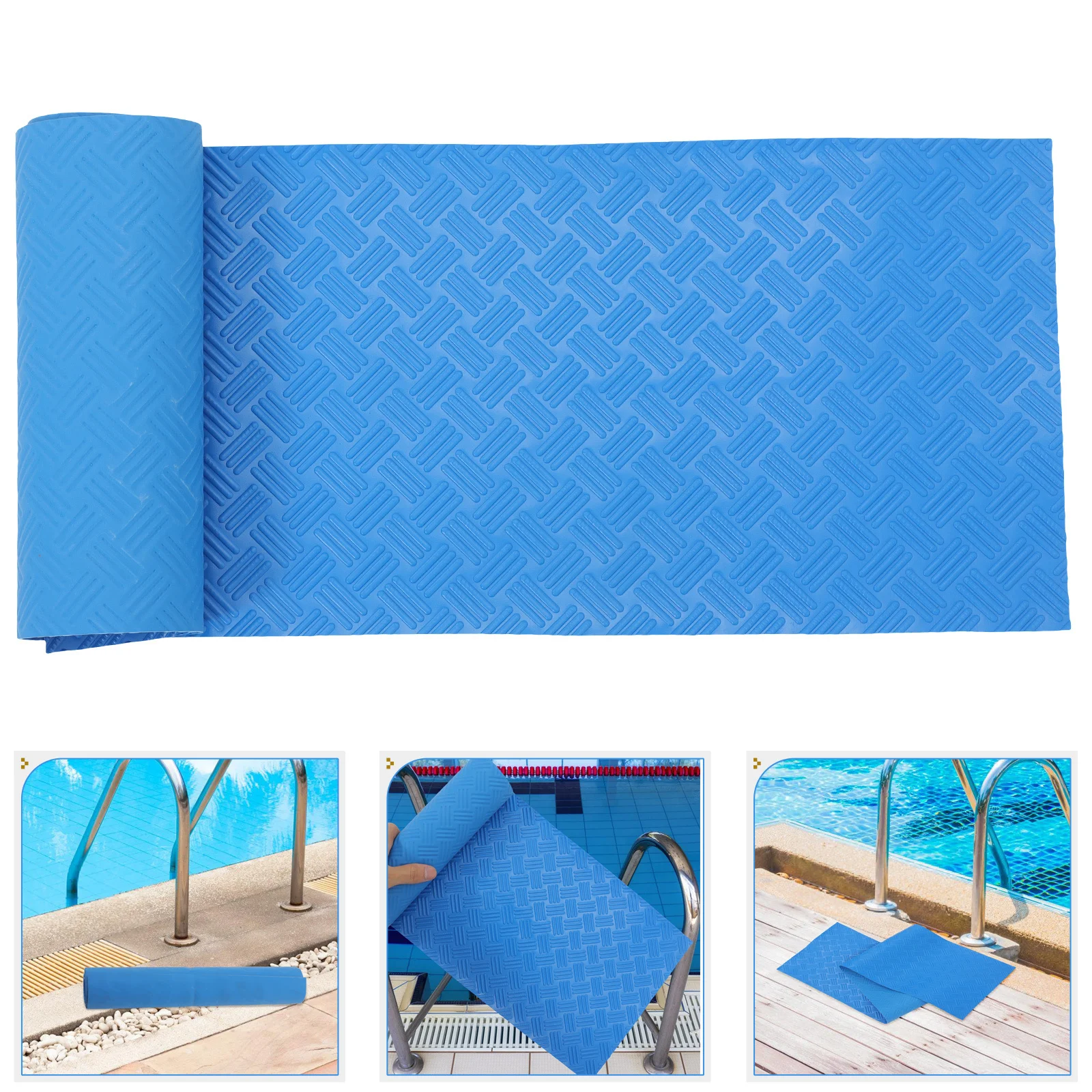 

2 Pcs Non-slip Floor Mat Protective Swimming Pool Ladder Stairs Up-ground Cover Safety Protector Aerobic