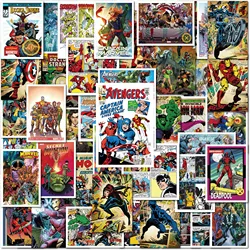 Autocollants Disney Marvel pour ordinateur portable, décalcomanies en vinyle, Evengers SpidSuffolk, services.com America, Ironman, Loki, MEDk, valise, téléphone, 10 pièces, 50 pièces