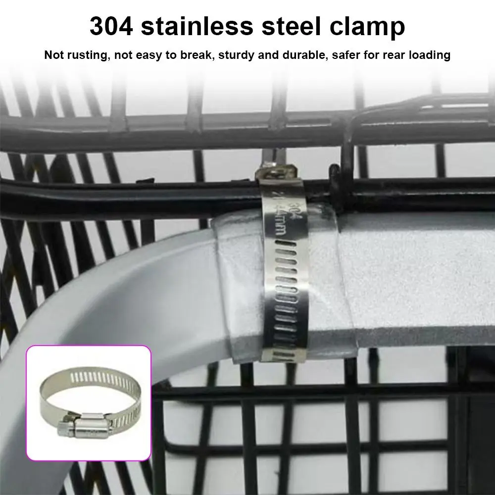 Easy To Install Electric Vehicle Basket Fixed Durable with Dust-proof Inner Liner Mountain Bike Storage Basket