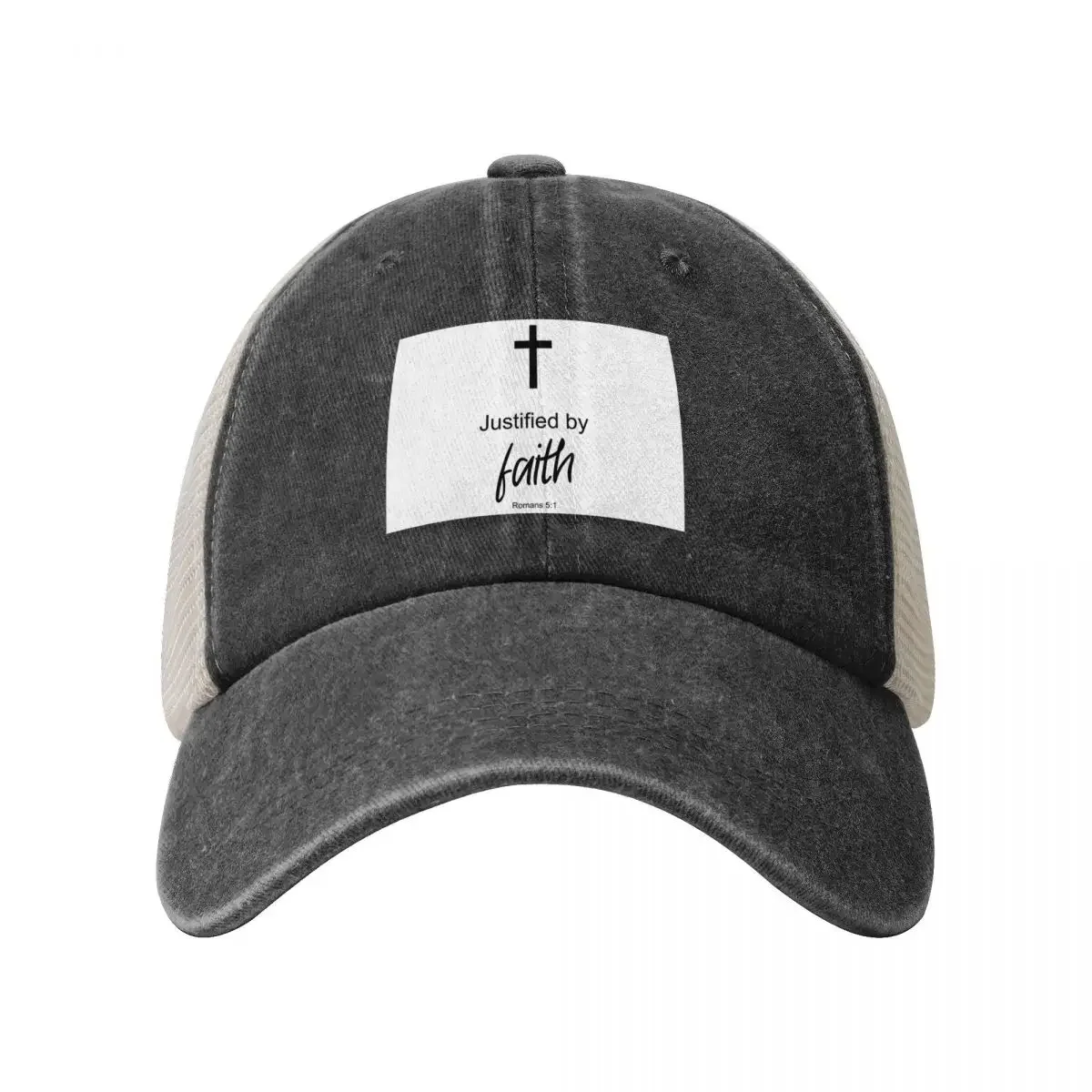 Justified by faith - Romans 5:1 Baseball Cap Thermal Visor party Hat Sunscreen Streetwear Men Hats Women's