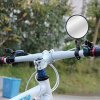 2PCS Bicycle Rearview Mirror 360 Degree Rotation Auxiliary Convex Mirror Handlebar Mount Cycling Bike Rear View Mirrors