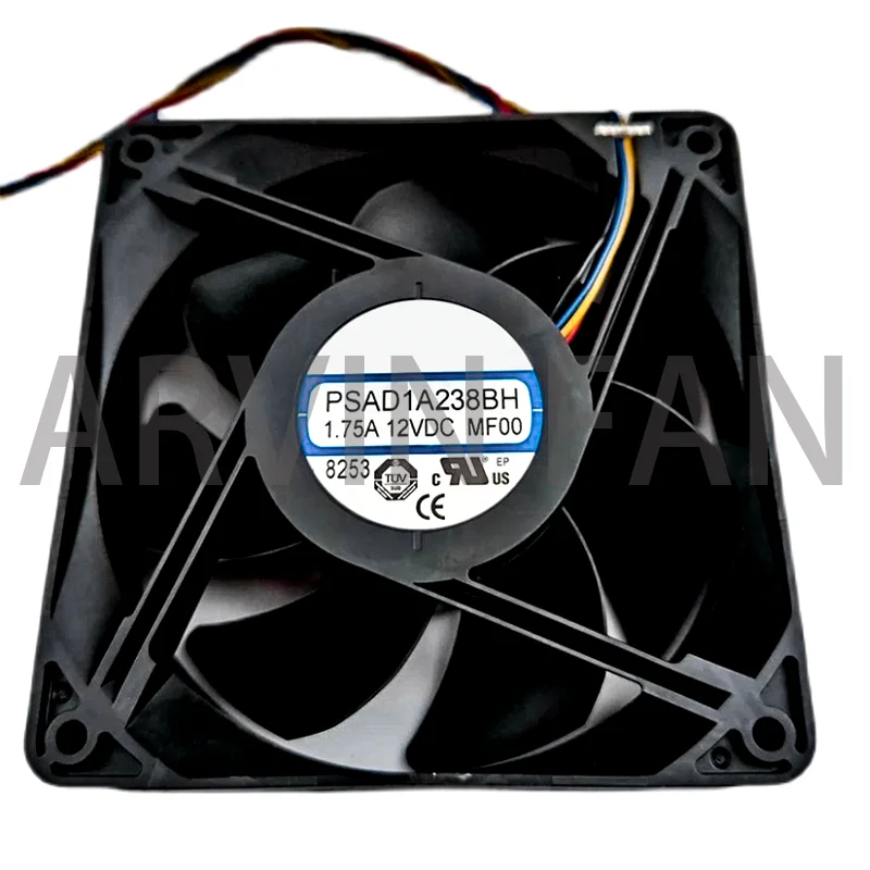 PSAD1A238BH Well Tested Cooler Fan DC 12V 1.75A 7524 120x120x38MM 4-Line V9 B7 S9 Z9 Mining Server Cooling Fan