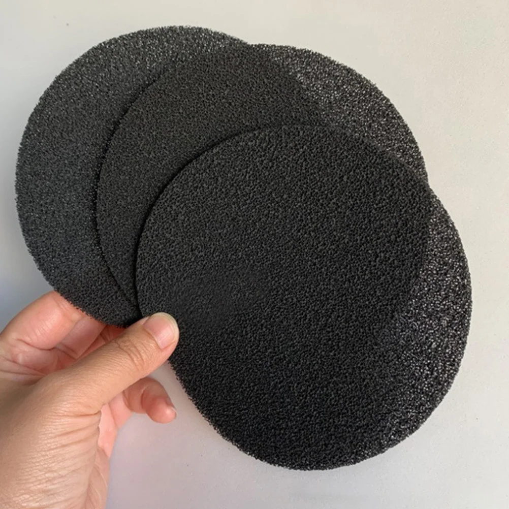 8 Pcs 12cm Trash Can Deodorizing Filter Sponge Sheet (8pcs) Kitchen Compost Filters Sponges Replace Garbage Pads Bin Strainer