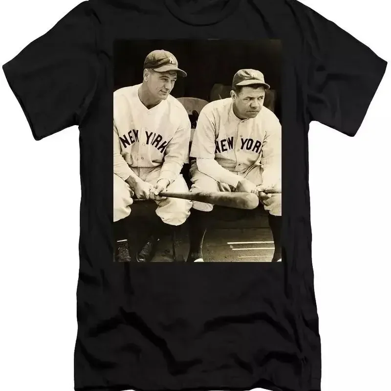 Camiseta de Lou Gehrig y Babe Ruth, todas las tallas