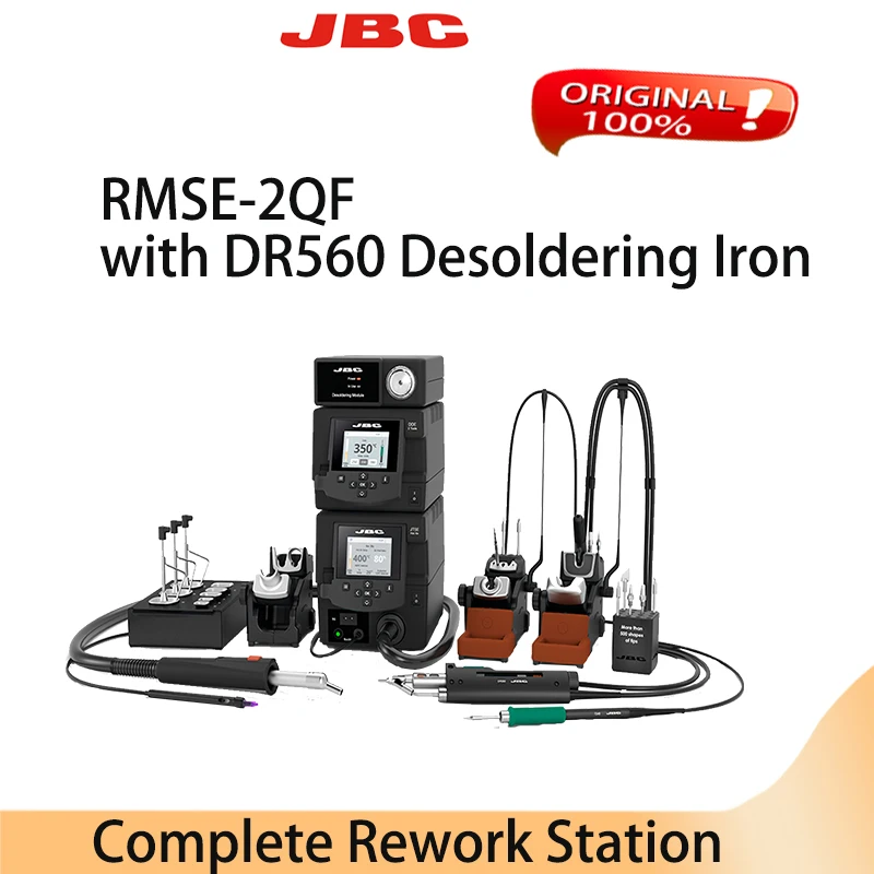 JBC  RMSE-2QF 4-Tool Complete Soldering Station 230V With DR560-A JBC Rework Equipment original