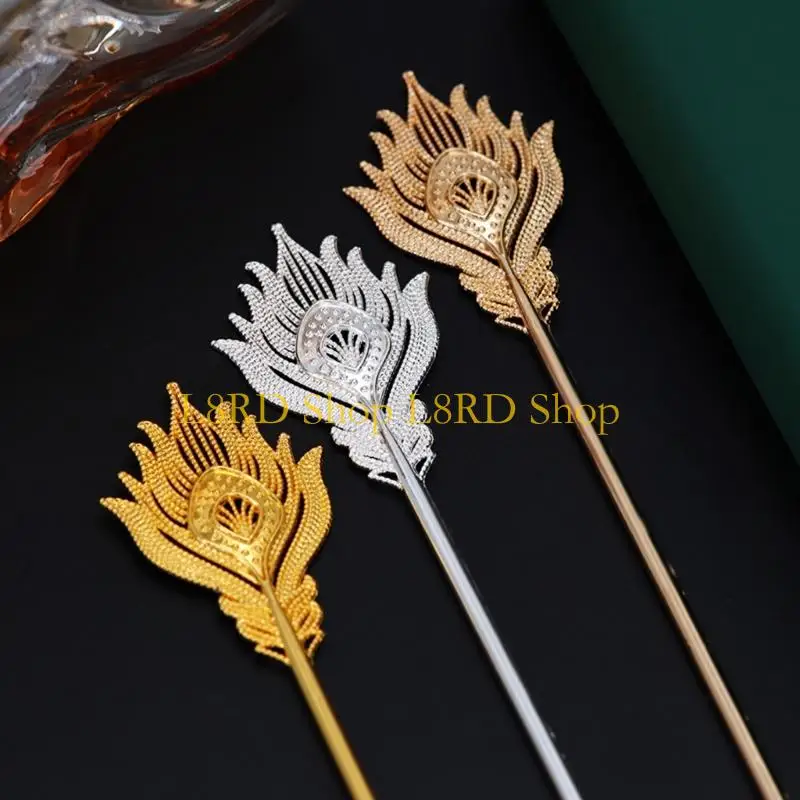 L8RD Electroplated Hairpin Slip proof Design 3 Tones Hair Bun Clip For Wedding Dance Event Hair Styling Tool
