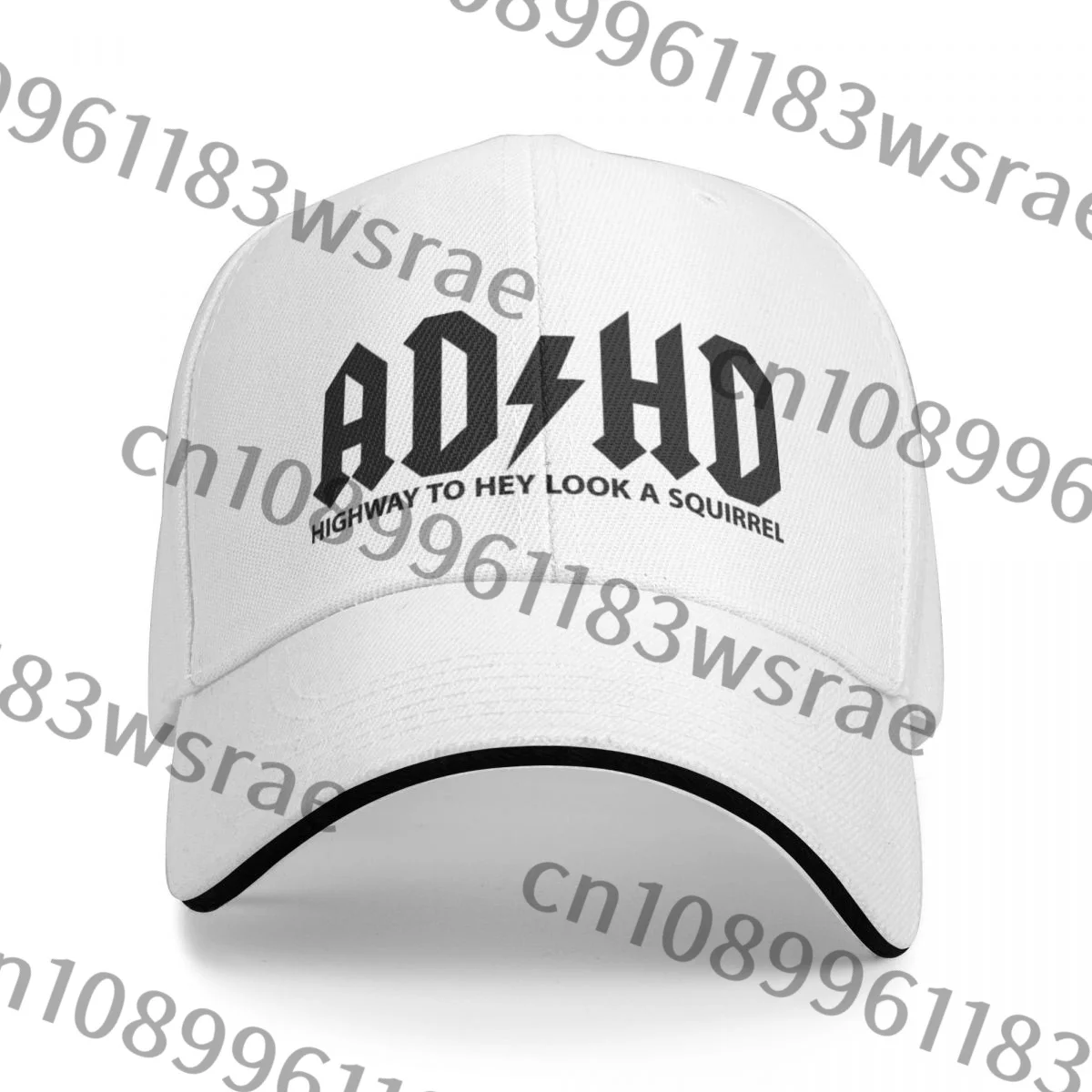 ADHD Highway To Hey Look A Squirrel Personalized For Boys A Baseball Cap Hat