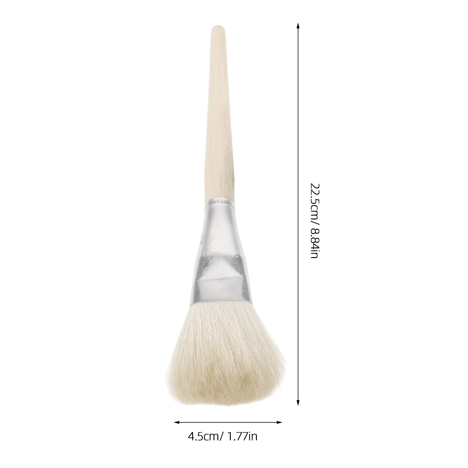 2Pcs Wool Painting Brushes Wooden Handle Soft Bristles for Acrylic Watercolor Traditional Chinese Painting Gilding Glazing